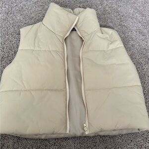 SHEIN Beige Puffer Vest